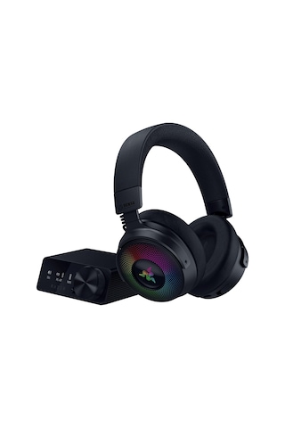 Kraken V4 Pro - Kontrol Hub'lı Kablosuz Oyun Kulaklığı - Sensa Hd Haptikler Oled Kontrol Hub'ı, Triforce 40mm Sür