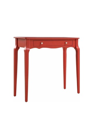 Wooding 100 Cm Çekmeceli Masif Kırmızı Lake Bonamy Dresuar Kırmızı