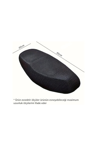 Glanz File Sele Kılıfı 3d Scooter Motosiklet Xl Beden Koltuk Sele Filesi