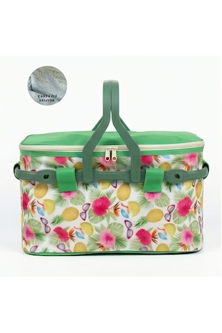 25 Lt Piknik Sepeti 1072 Picnic Bag -327 Karışık/Çok Renkli