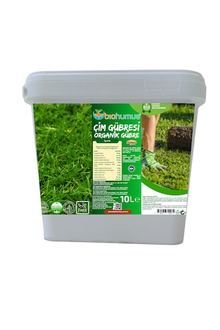 Çim İçin, Biohumus Organik Gübre, Organik Sertifikalı, 10 Litre