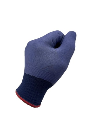 12 Adet S-m Mikro Puanlı Eldiven Koruyucu İş Eldiveni Lacivert