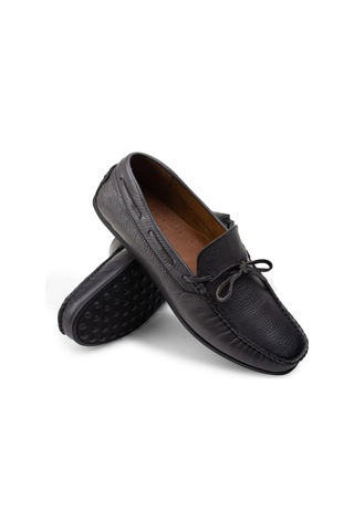 Deery Hakiki Deri Gri Erkek Loafer Ayakkabı Gri (539892114) Gri