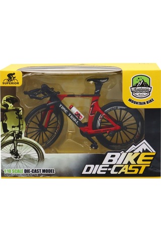 1:10 Die Cast 8a Kırmızı Dağ Bisikleti