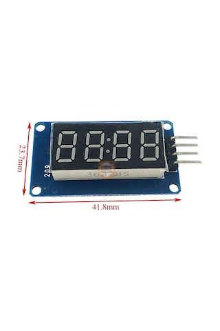 Tm1637 Modül 4 Digit Led Display Saat Ekran Modülü 5v 7 Segment