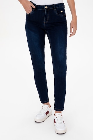 U.S. Polo Assn. Kadın Koyu Mavi Skinny Fit Jean Pantolon 50308101-DN0023