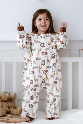 Lilabio Kız Erkek Çocuk %100 Pamuk 1.5 Tog Desenli Uyku Tulumu Animal Çok Renkli