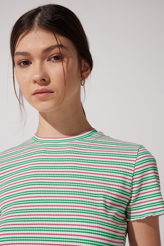Lee Slim Fit Dar Kesim Bisiklet Yaka Kısa Kollu Crop Renkli Esnek Tişört L231112900 Çok Renkli