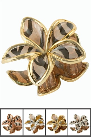 Bay Leopar Desenli Lotus Mandal Toka 8 Cm Najmaddin Standart