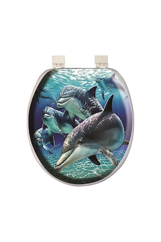 Softy Classic Süngerli Klozet Kapağı Yunus Desen 1195