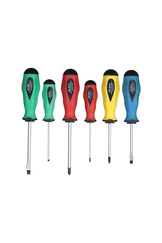 Padalink Penggong 6 Parça Tornavida Seti: Ph2/ph1/ph0 Çapraz, Sl6/sl5/sl3 Düz Uçlu, Kaymazsız Uç Ve Ergonomik Saplı Tamir Aletleri