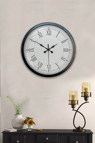40 Cm Siyah Metal Retro Duvar Saati Diğer