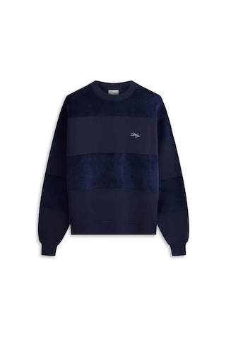 American Rag Cie Drôle Nakışlı Relaxed Fit Pamuklu French Terry Sweatshirt Lacivert