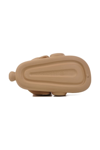 Bej Unisex Çocuk Sabo Terlik Doggy P Bej