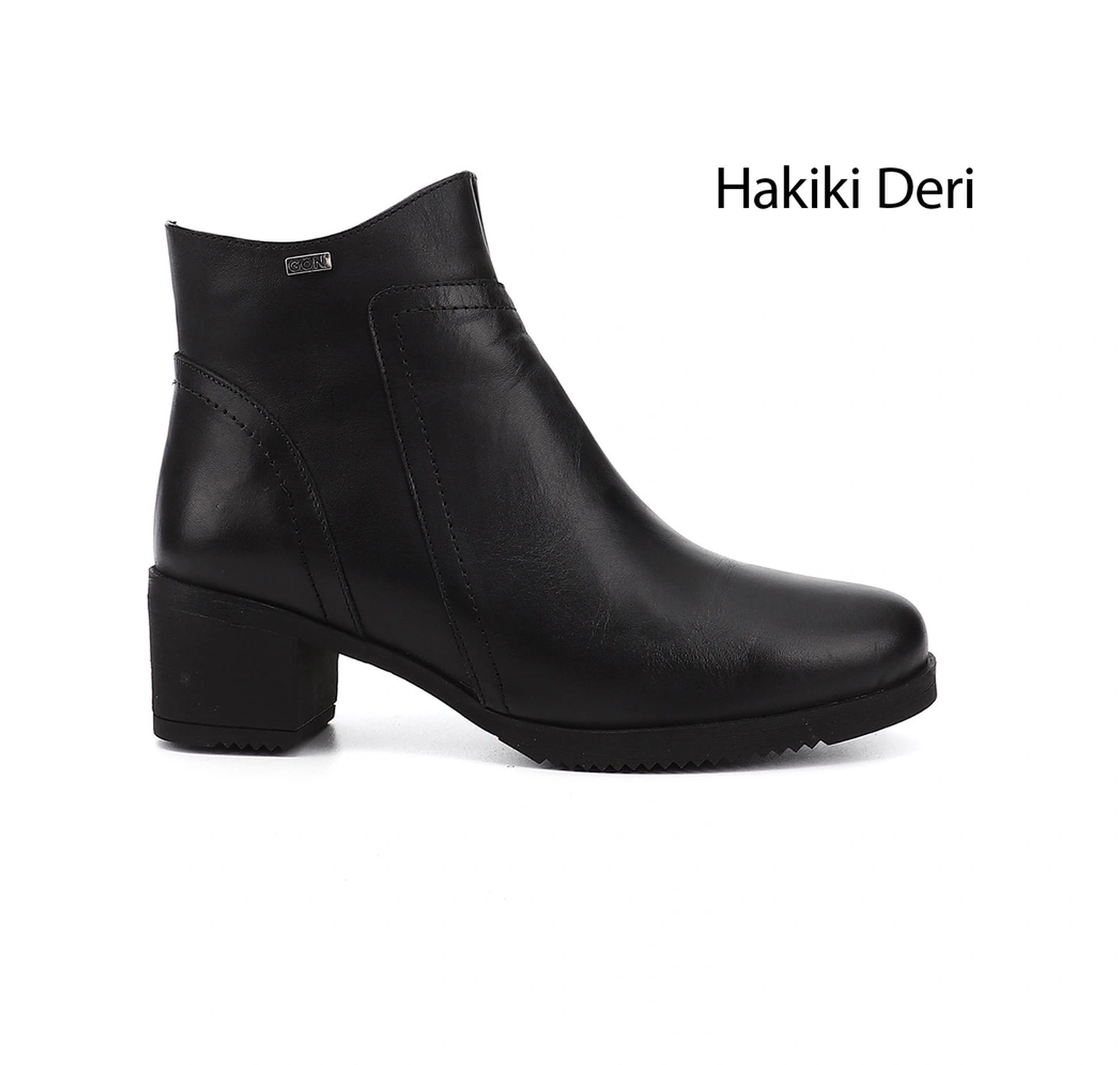 Gönderi(R) Gönderi R Kadın Siyah Fermuarlı Kalın Topuklu Hakiki Deri Bot Gkzb13451487 Siyah