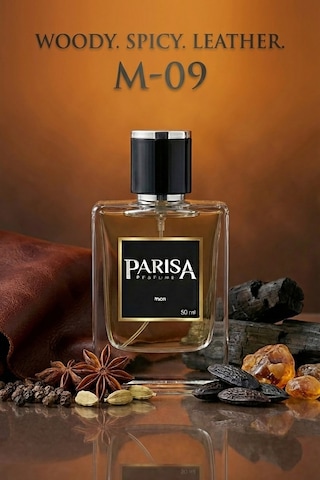 M-09 Serious Man Edp 50 Ml - Siyah Biber & Deri Notalı Ağır Odunsu Baharatlı Erkek Parfümü Prsm09 Odunsu