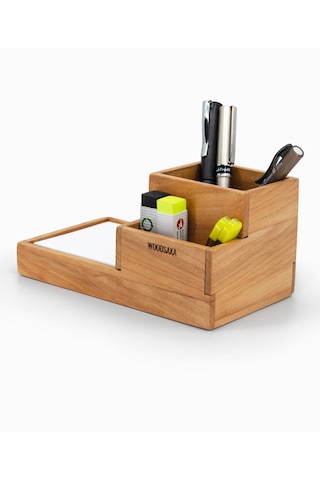Woodsaka Prokit Çok Amaçlı Organizer Bölümlü Kalemlik Ve Not Kağı