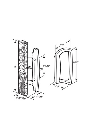 1204 Sliding Handle Set Handle Diecast