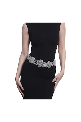 Labalaba Kadın Antik Gümüş Kaplama Etnik Motifli Tasarım Bohem Kemer Gümüş