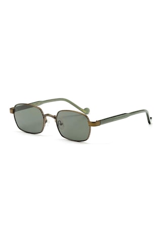 Redberry Java C4 52 Unisex Dikdörtgen Bronz Metal Güneş Gözlüğü Bronz