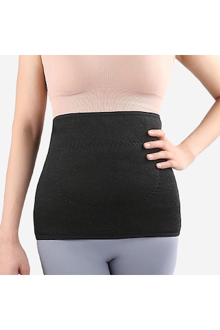 Suntek Bel Isıtıcı Kemer Karın Alt Kış Rahat Koruyucu Sarma Siyah