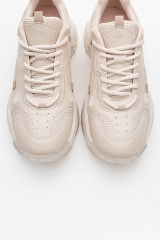 Luvishoes Luvi Shoes Lecce Bej Cilt Kadın Spor Ayakkabı Bej