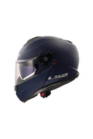 Ls2 Strobe 2 Çene Açılır Motosiklet Kaskı Mat Mavi