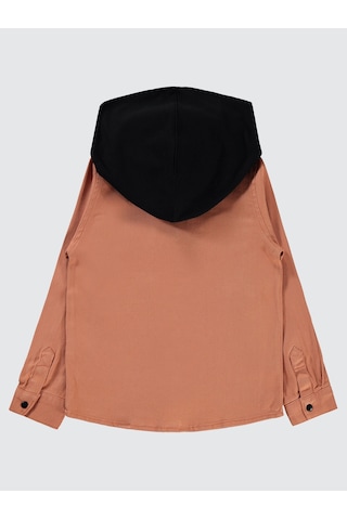 Civil Boys Erkek Çocuk Kapşonlu Gömlek 6-9 Yaş Kiremit Kiremit