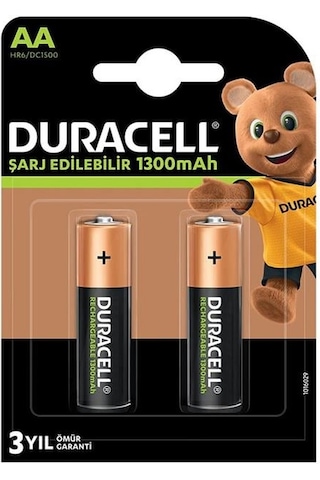 Powermaster Duracell 1300 Ma Aa Şarjlı Kalem Pil 2'li Paket