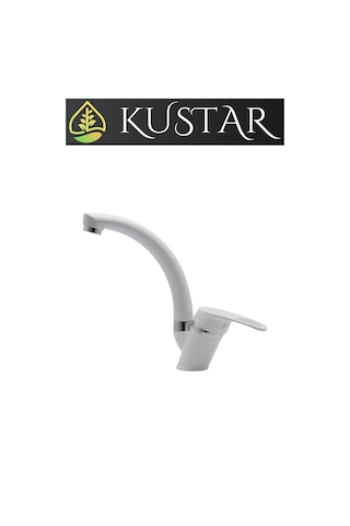 Kustar Sema Mix Aç Kapa Banyo Lavabo Bataryası Beyaz
