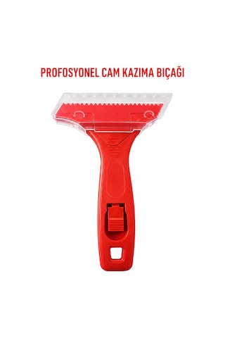 Profesyonel Cam Kazıyıcı Jiletli Cam Kazıma Bıçağı Etiket Boya Silikon Yapışkan Temizleyici Siyah