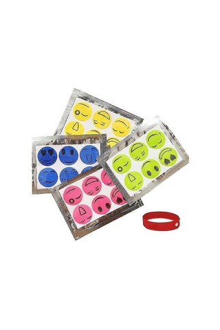 300 Adet Smiley Sivrisinek Kovucu Böcek Kovucu Etiketler