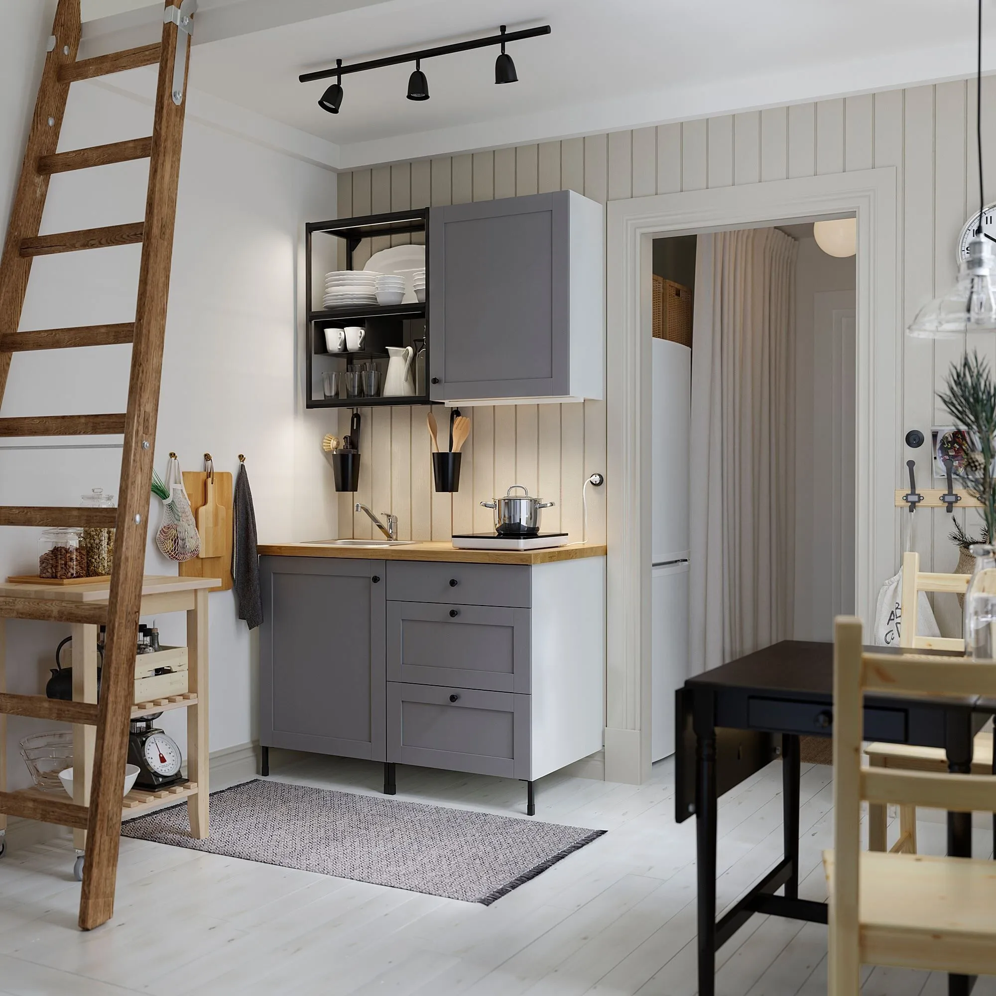 Ikea Skurup Spot Lamba , Siyah, 3 Spotlu
