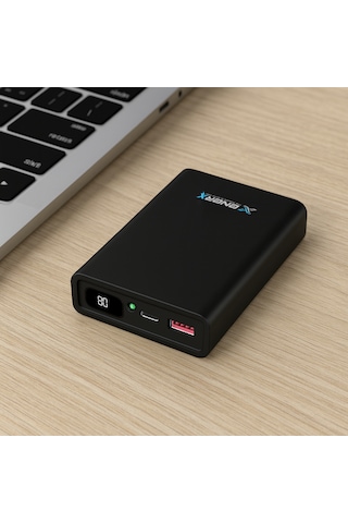 Enerx ENR-P10188DC 10000 Mah 2.1 Amper Dijital Göstergeli Powerbank