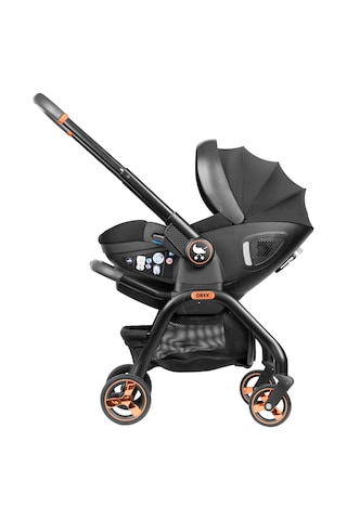 Merkür Bebe Onyx 2'si 1 Arada Oto Koltuğu Bebek Arabası Siyah