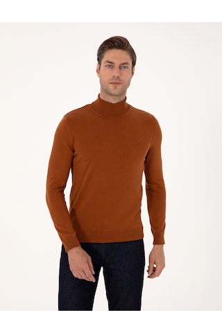 Pierre Cardin Erkek Pas Kazak /triko 50314202-vr040 Açık Turuncu