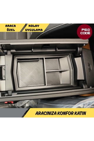 Yeni Kasa Jeep Compass 2025 Ve Üzeri Orta Konsol Kolçak, Saklama Kutusu, Kolçak Düzenleyici