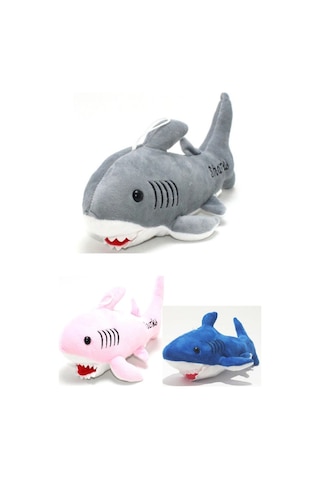 Baby Shark Şarkı Söyleyen 3 Lü Set 30cm Peluş Oyuncak Köpekbalığı No Color
