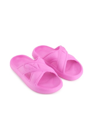 Gezer Kadın Yazlık Eva Islak Zemine Uygun Ev Bahçe Banyo Terlik Fujia Fuşya