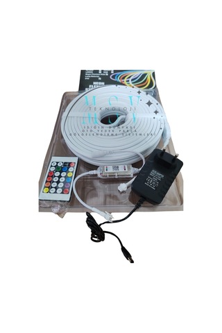 24v 10 Metre 6x12 Mm 120 Ledli Amimasyonlu Sese Duyarlı Rgb Pixel Neon Led Set Ir Kumanda Ve Bluetoo