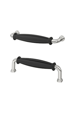 Ikea Klıngstorp 2'li Mobilya Kulpu 141 Mm Krom - Siyah