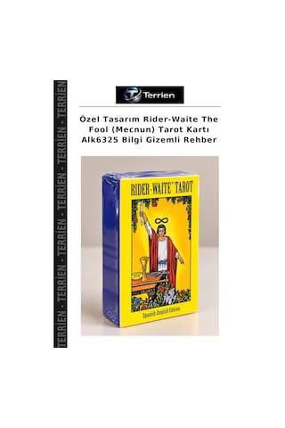 Özel Tasarım Rider-waite The Fool Mecnun Tarot Kartı Alk6325 Bilgi Gizemli Rehber