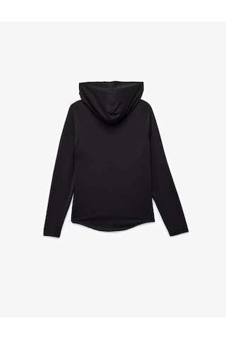 Koton Uzun Kollu Kapüşonlu Oversize Spor Sweatshirt Siyah 6wak10194nk Siyah