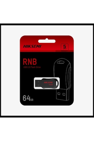 Hıksemı Rnb, Hs-usb-m200r, 64gb, Usb 2.0, İnce Ve Taşınabilir, Veri Koruma, Flash Disk