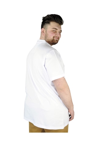 Mode Xl T-Shirt Polo Yaka Cepli Klasik 20550 Beyaz 001