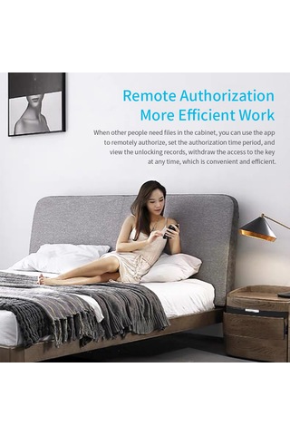 Springsun Akıllı Bluetooth Çekmece Kilidi - Yapışkanlı, Şifresiz, Uzun Ömürlü