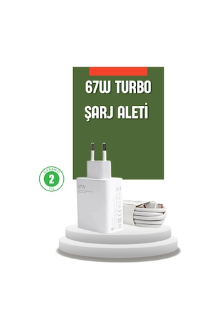 Mey İthalat 67 Watt Turbo Şarj Cihazı Redmi Note 10 11 12 Uyumlu