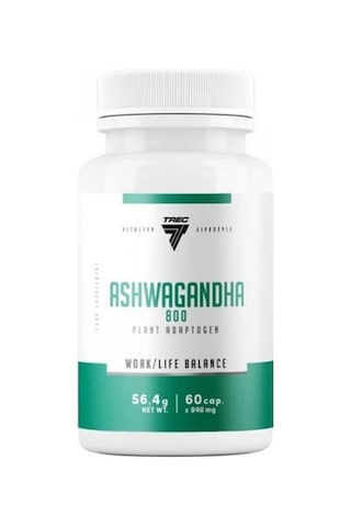 Trec Nutrıtıon Ashwaganda 800 Plant Adaptogen / 60 Caps
