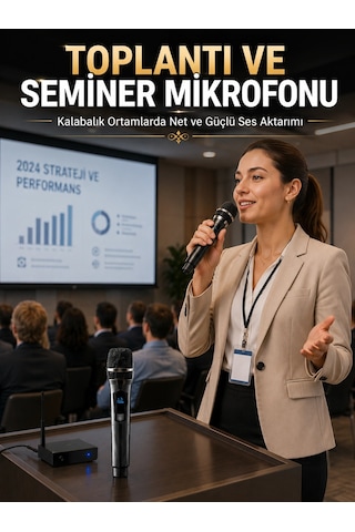 Bay Çift Mikrofon Seti Profesyonel Ses Performansı Najmaddin