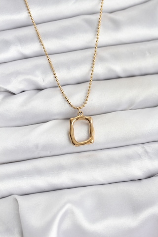 316l Çelik Zincir Gold Renk Model Kadın Kolye Renkli